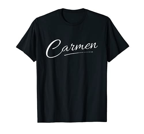 Camisa con nombre personalizado Carmen. Nombre de Carmen Camiseta